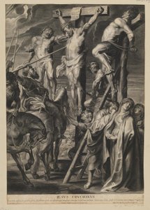 Chrystus na krzyżu między dwojgiem złodziei autorstwa François Ragot