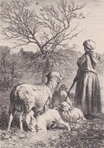 Pasterka, ca. 1852. autorstwa François Rouget