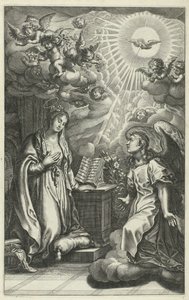 zwiastowanie Życie Chrystusa (tytuł serii) autorstwa François Stuerhelt (possibly)