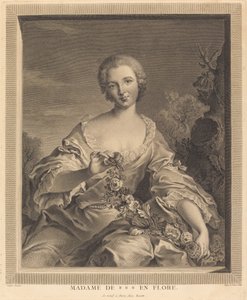 Pani XXX we Flora autorstwa François Voyez after Jean Marc Nattier
