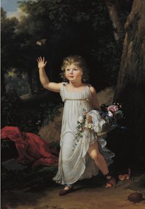Francuski:  Portrait du jeune Edgar Clarke Portret Edgara Clarke
