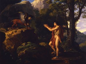 Edyp i Sfinks autorstwa Francois Xavier Fabre