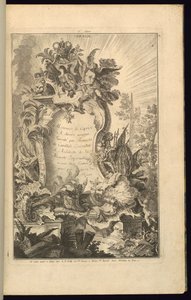 Projekt dla kartusza autorstwa François de Cuvilliés the Elder