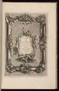 Projekt ramy i kartusza autorstwa François de Cuvilliés the Elder