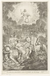 Alegoria Starego i Nowego Testamentu Przymierze O. i N. połączone przez H. Prideaux (tytuł na obiekcie) Strona tytułowa dla: Humphrey Prideaux, Stare i Nowe Przymierze aen związane w dziejach Żydów i narodów graniczących