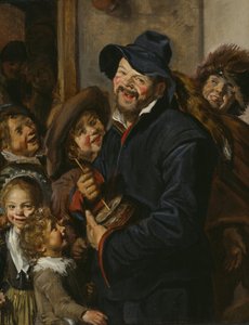 Grający w garnki Rommel, ok. 1630 (olej na płycie) autorstwa Frans (Follower of) Hals