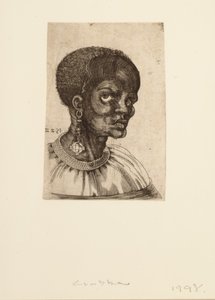 Czarny mężczyzna w trzech czwartych profilu, 1522.