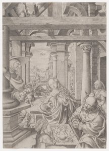 Adoracja pasterzy ok. godz. 1522-25.