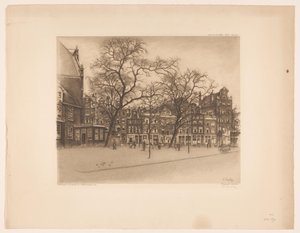 Widok na Noordermarkt w Amsterdamie Noordermarkt, Amsterdam (tytuł na obiekcie)