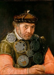 Portret oficera gildii - Fransa Florisa starszego (1519-1570). Olej na drewnie, ok. 1565. Wymiar : 63,7x49,2 cm. Muzeum Historii Sztuki, Wiedeń autorstwa Frans Floris