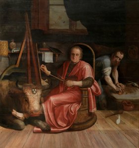 Święty Łukasz malujący Madonnę