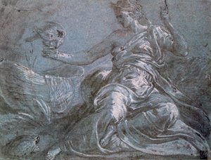 Alegoria dotyku, c1516-1570 autorstwa Frans Floris