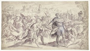 Joshua wysyła posłańców do Ai Historia Jozuego (tytuł serii) autorstwa Frans Francken (I)