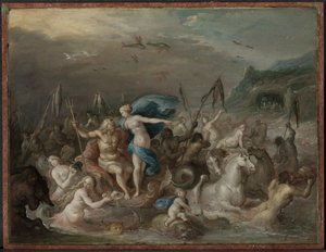 Triumf Neptuna i Amfitryty, lata 30. XVII wieku. autorstwa Frans Francken
