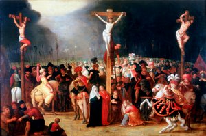 „Chrystus na krzyżu między dwojgiem złodziei”, XVII wiek.