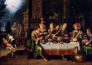 „Przypowieść o bogaczu i żebraku Łazarzu”, XVII w
