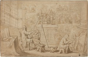 Pracownia Artysty [recto] autorstwa Frans Francken the Younger