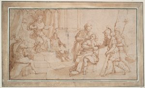 Oślepienie Zaleukosa z Lokry autorstwa Frans Francken the Younger