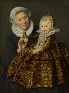 Portret Cathariny Hooft z jej mamką