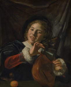Chłopiec z lutnią, ok. 1625 (olej na płótnie) autorstwa Frans Hals