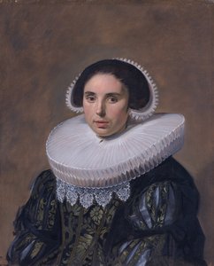 Portret kobiety, prawdopodobnie Nicolaes Hasselaer (Q15429895) (1594-1667). Druga żona Nicolaesa Hasselaera. autorstwa Frans Hals