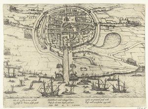 Oblężenie Middelburga, 1574 autorstwa Frans Hogenberg