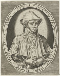 Portret Eleonory Habsburgów Portrety królów, królowych, książąt i księżniczek (tytuł serii) autorstwa Frans Huys
