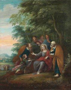 Sceny z życia Chrystusa i jego nauk (olej na panelu) autorstwa Frans III (attr. to) Francken