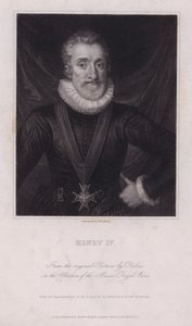 Henryk IV, król Francji (grafika) autorstwa Frans II (after) Pourbus