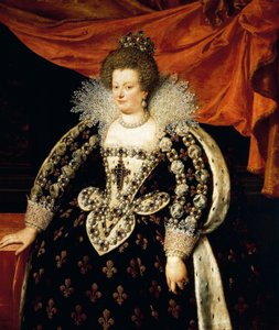 Pełnowymiarowy portret Marii de Medici (Florencja autorstwa Frans II Pourbus
