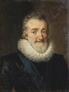 Portret Henryka IV (1553-1610) roi de France - Król Francji Henryk IV par Pourbus, Frans Młodszy (1569-1622)