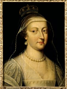 Portret Anny Austriackiej (1601-1666), królowej Francji. Obraz Fransa Pourbusa Le Jeune (Francois (Franz) Porbus autorstwa Frans II Pourbus