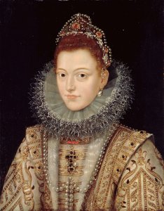 Portret Izabeli Klary Eugenii (1566-1633) ok. 1599 autorstwa Frans II Pourbus