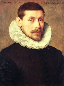 Portret mężczyzny, lat 32 autorstwa Frans II Pourbus