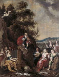 Koncert Muse z Apollo autorstwa Frans II the Younger Francken