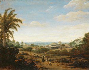 Krajobraz nad rzeką Senhor de Engenho, Brazylia Krajobraz nad rzeką Senhor de Engenho, Brazylia autorstwa Frans Post