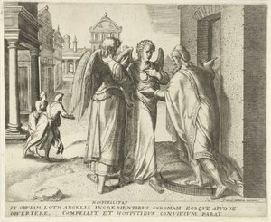 Lot i dwaj aniołowie Gościnność (tytuł na obiekcie) Historia przeznaczenia (tytuł serii)