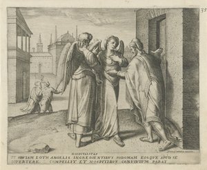 Lot i dwaj aniołowie Gościnność (tytuł na obiekcie) Historia przeznaczenia (tytuł serii)
