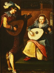 Pięć zmysłów: słyszenie autorstwa Frans Pourbus the Younger
