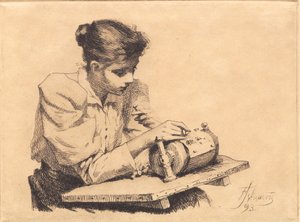 Koronkowa komoda autorstwa Frans Schwartz