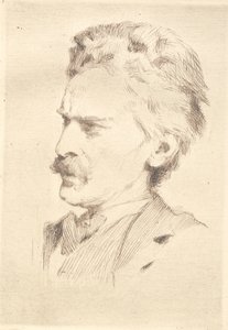 Portret ksylografa F. Hendriksena autorstwa Frans Schwartz