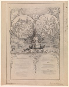 Szkic ilustracji do „Poza domem” autorstwa Frans Schwartz