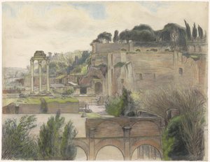 Widok na Forum Romanum i Palatyn widziany z Via Capitolina