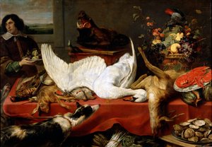 Martwa natura z łabędziem, 1640 autorstwa Frans Snyders or Snijders