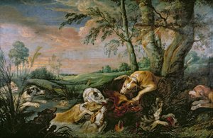 Polowanie na dzika autorstwa Frans Snyders or Snijders