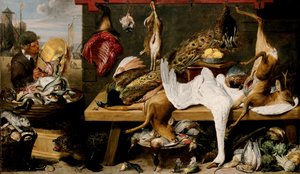 Scena targowa na nabrzeżu, ok. 1635-1640 autorstwa Frans and workshop Snyders