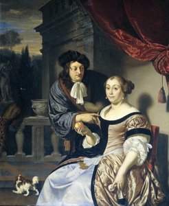Mężczyzna i kobieta autorstwa Frans van Mieris (I)