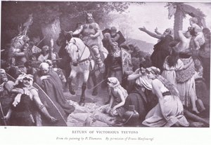 Powrót zwycięskich Krzyżaków autorstwa Franz (after) Hanfstaengl