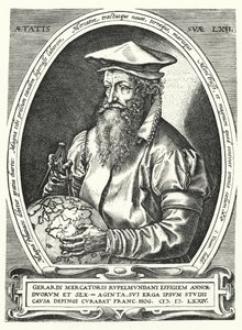 Gerardus Mercator , flamandzki kartograf, geograf i kosmograf (grafika)