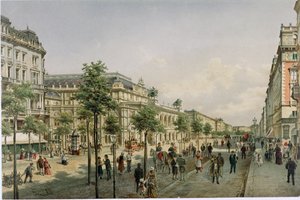 Wiedeńska Opera wkrótce po ukończeniu ... autorstwa Franz Alt